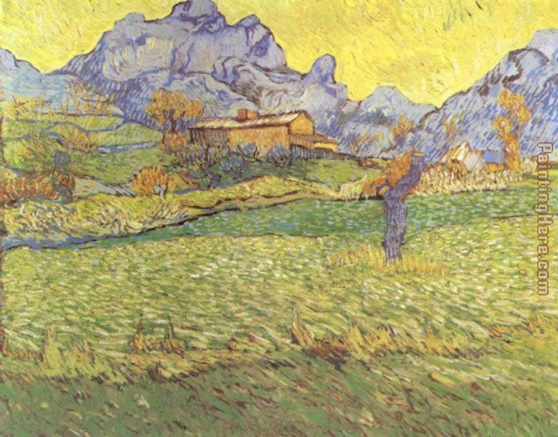 A Meadow in the Mountains painting - Vincent van Gogh A Meadow in the Mountains art painting